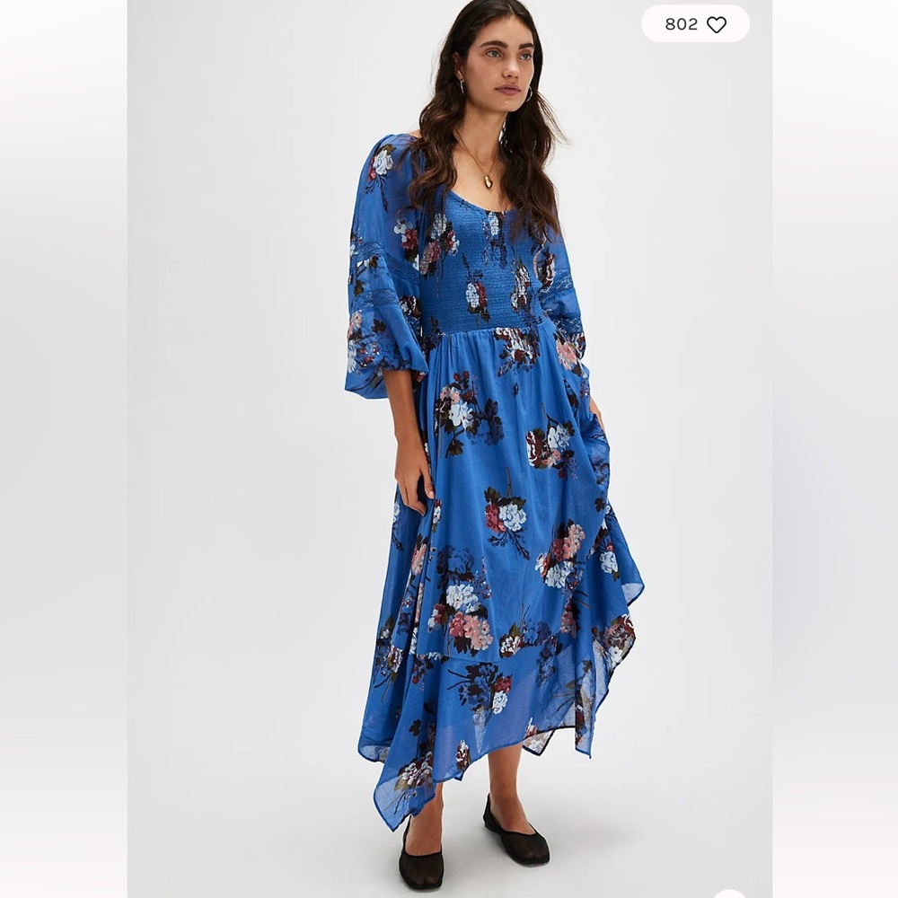 NWT FREE PEOPLE Morning Glory Maxi Dress - Picture 7 of 13